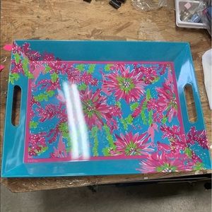 Lilly Pulitzer Melamine Serving Tray 19.25" x 14.25" x  2.25"